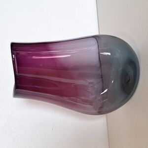 #AFB Handblown glass vase signed by artist J Phillips 1989